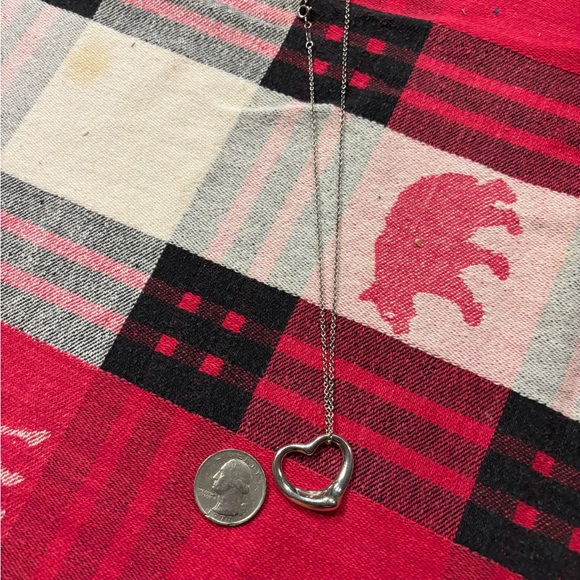 Tiffany & Co. Large Open Heart Pendant Necklace - Picture 7 of 7